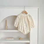 Vestido Bordado para Bebé Recién Nacido Romper Traje Algodón Suave, Ideal para Verano Fresco y Cómodo, Regalo Perfecto — foto 12