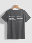 Nieuwe mode dames letter T-shirt met ronde hals en korte mouwen slogan tee-top — foto 30