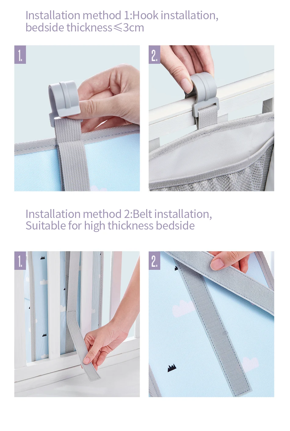 Title 5, Baby outing diaper storage bag bedside hanging ...