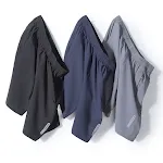 Shorts masculinos de praia de verão, respiráveis, de secagem rápida, soltos, esportivos, running, seda gelo, casuais, cinco pontos, elásticos. — foto 4