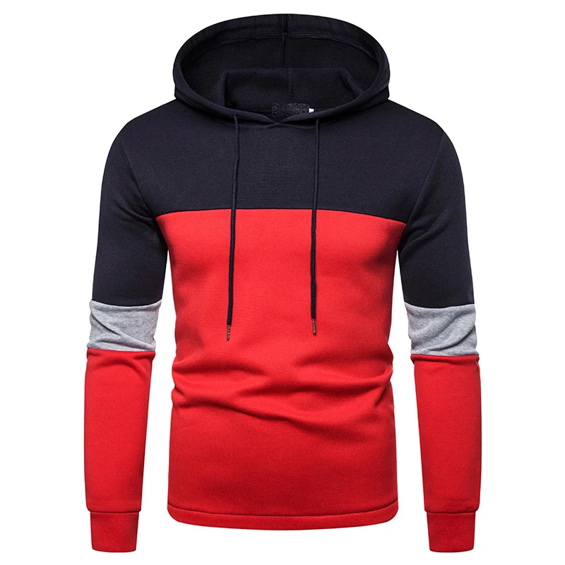 Title 6, Mens Tricolor Sports Pullover Hooded Sweater. ...