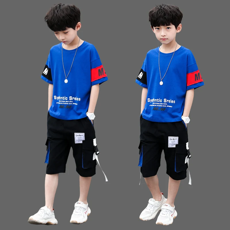 Title 8, Summer two-piece set for boys, handsome Korean ...