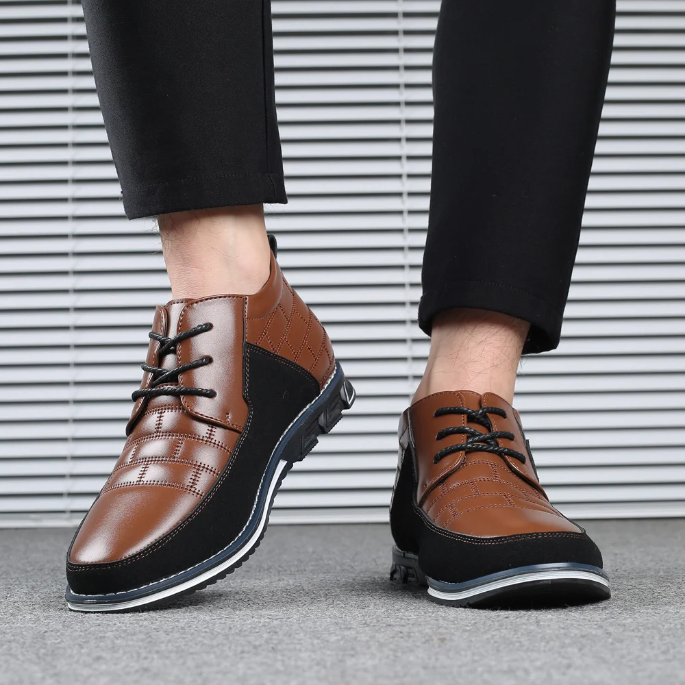 Title 2, Zapatos de cuero casuales para hombre Zhongbang...