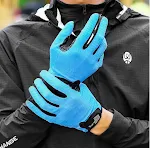 Bicycle Riding Long Finger Gloves with Shock Absorption, Non Slip, and Touch Screen for comfortable cycling and device u — photo 1