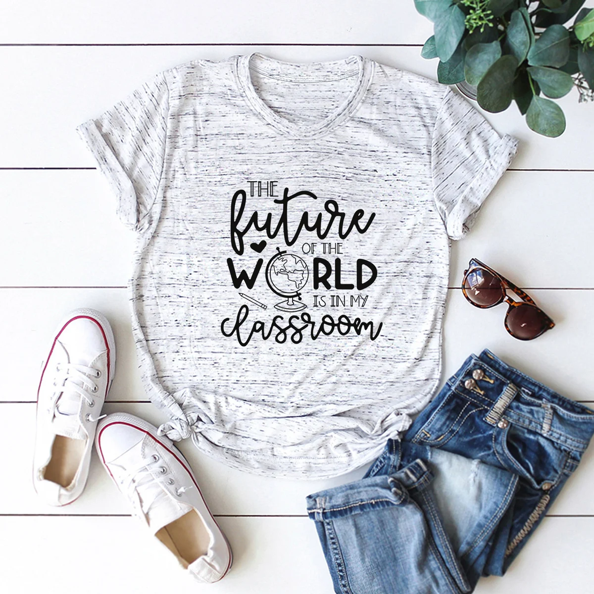 Women's slim fit casual short sleeve t-shirt in a large size. Comfortable and stylish, perfect for everyday wear and a r — photo 54