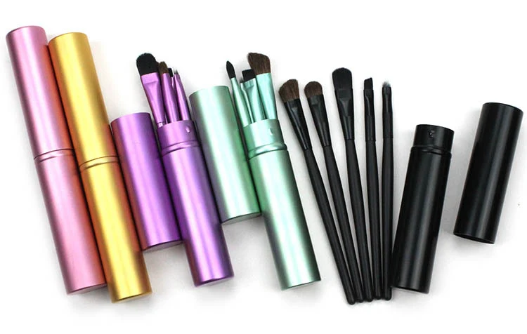 Title 12, 5pc Travel Portable Mini Eye Makeup Brushes. Co...