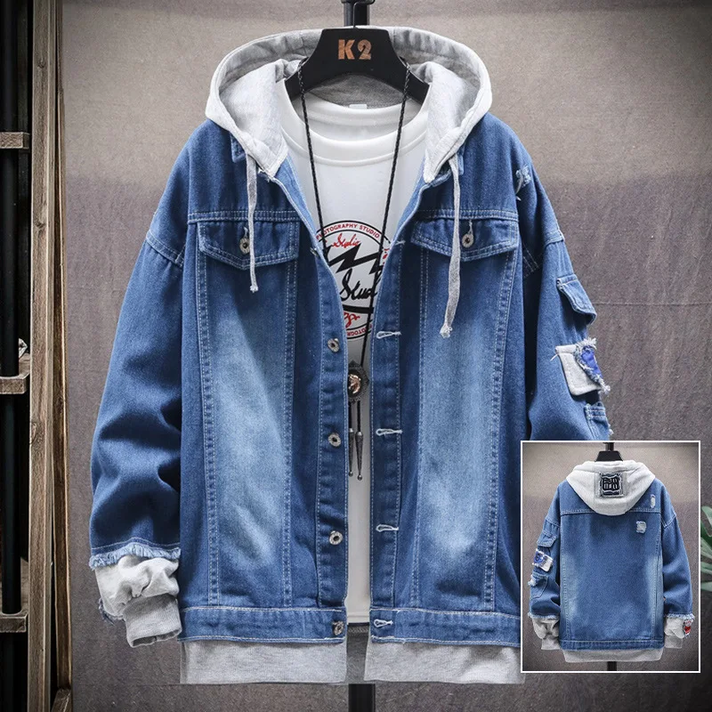 Title 9, Mens Autumn Casual Trendy Denim Jacket. Stylis...