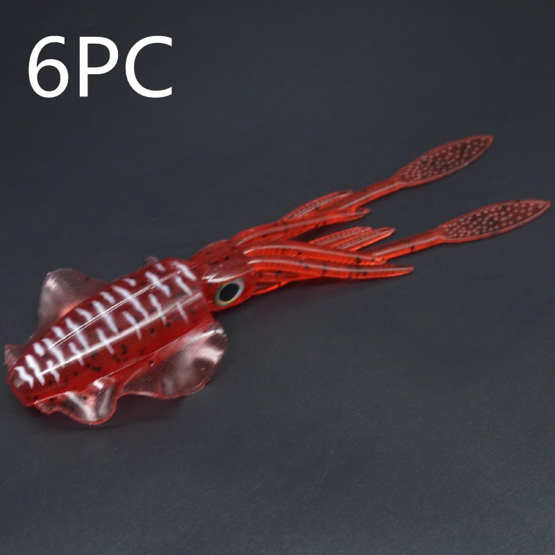 Isca de Lula 15cm 20g para pesca marítima e embarcada. Isca artificial de polvo para águas profundas. Isca macia com chapa de ferro. Eficaz. — foto 10