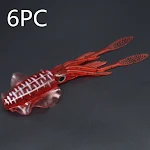 Isca de Lula 15cm 20g para pesca marítima e embarcada. Isca artificial de polvo para águas profundas. Isca macia com chapa de ferro. Eficaz. — foto 10