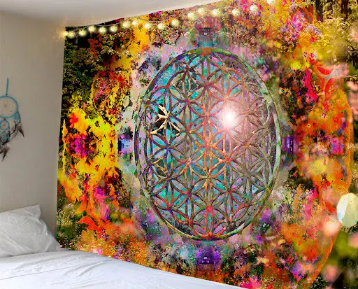Title 4, Mandala Series Printed Home Tapestry Wall Hangi...