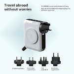 Carregador de viagem magnético multifuncional de 65W para laptop. Power Bank e carregamento de parede, perfeito para viagens. — foto 3