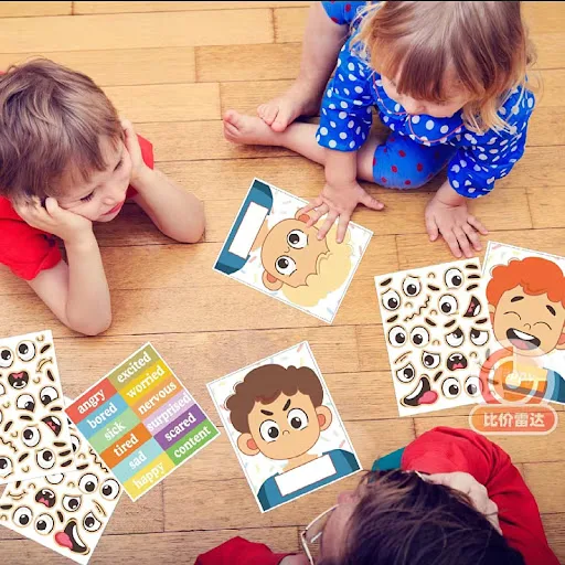 Title 17, Adesivos de expressões para crianças, brinquedo...