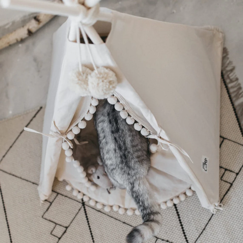 Pet Tent Bed A Cozy and Secure Haven for Dogs and Cats Soft Cushion Easy to Assemble Perfect for Relaxation and Rest Ins — photo 4