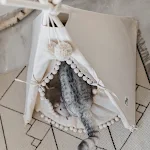 Pet Tent Bed A Cozy and Secure Haven for Dogs and Cats Soft Cushion Easy to Assemble Perfect for Relaxation and Rest Ins — photo 4