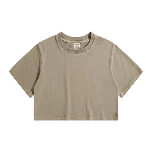 Title 16, T-shirt corta a vita alta con design ombelico