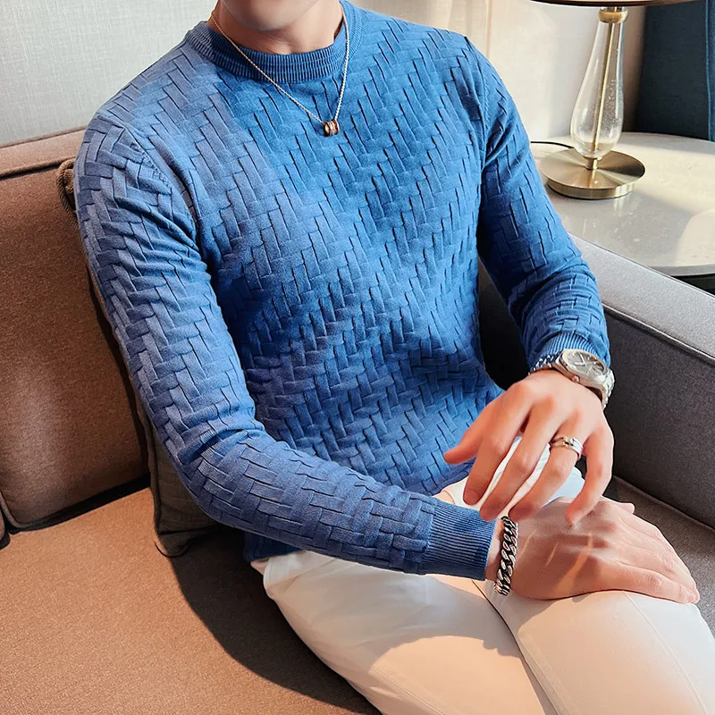 Title 2, New Jacquard Woven Round Neck Breathable Knitwe...