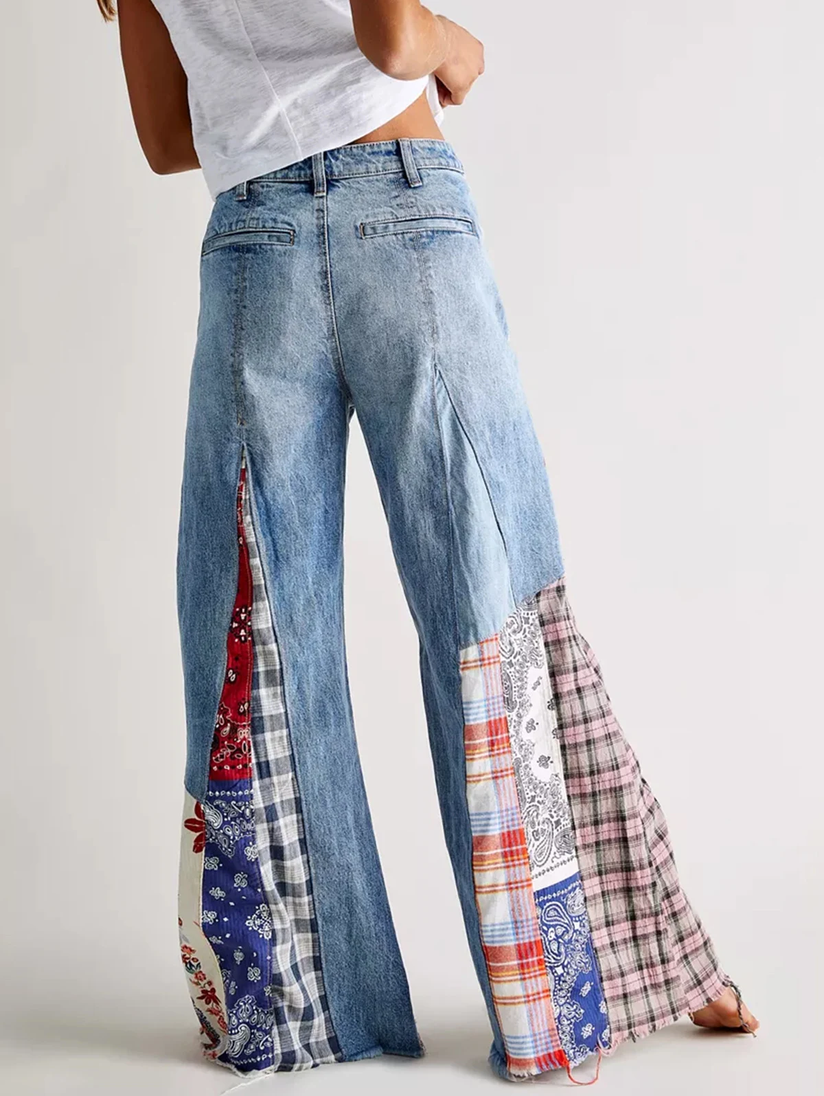 Title 3, Jeans Retro Denim con Costuras y Botones, Tiro ...