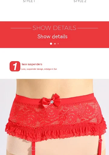 Title 9, One-piece Sling Free Red Hollow Socks Lace Stoc...