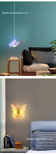 Title 3, Butterfly Table Lamp for Bedroom, Bedside and L...
