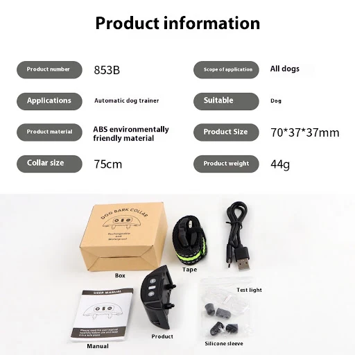 Title 3, New Smart Bark Stopper Dog Collar Automatic Wat...