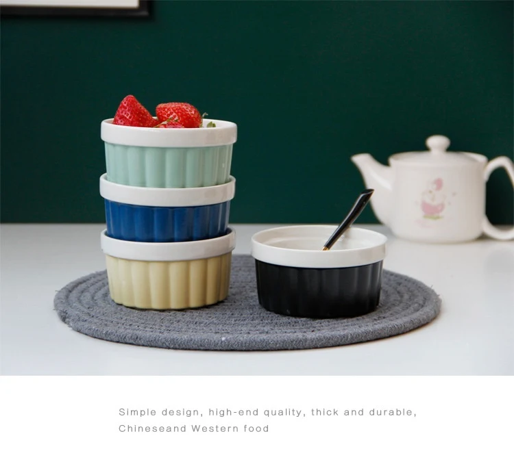 Title 16, European Style Color Ceramic Baking Bowl for al...