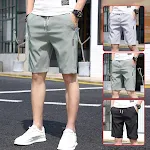 Men's Summer Ice Silk Ultra-thin Middle Pants Loose Track Pants Casual Breeches Beach Shorts Breathable Men's Shorts — photo 8