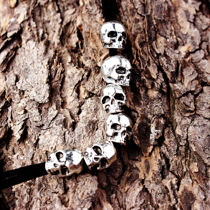 Accesorios para el cabello con calaveras, tendencia europea y americana, cuerda de terciopelo para DIY, accesorios para moños. — foto 6