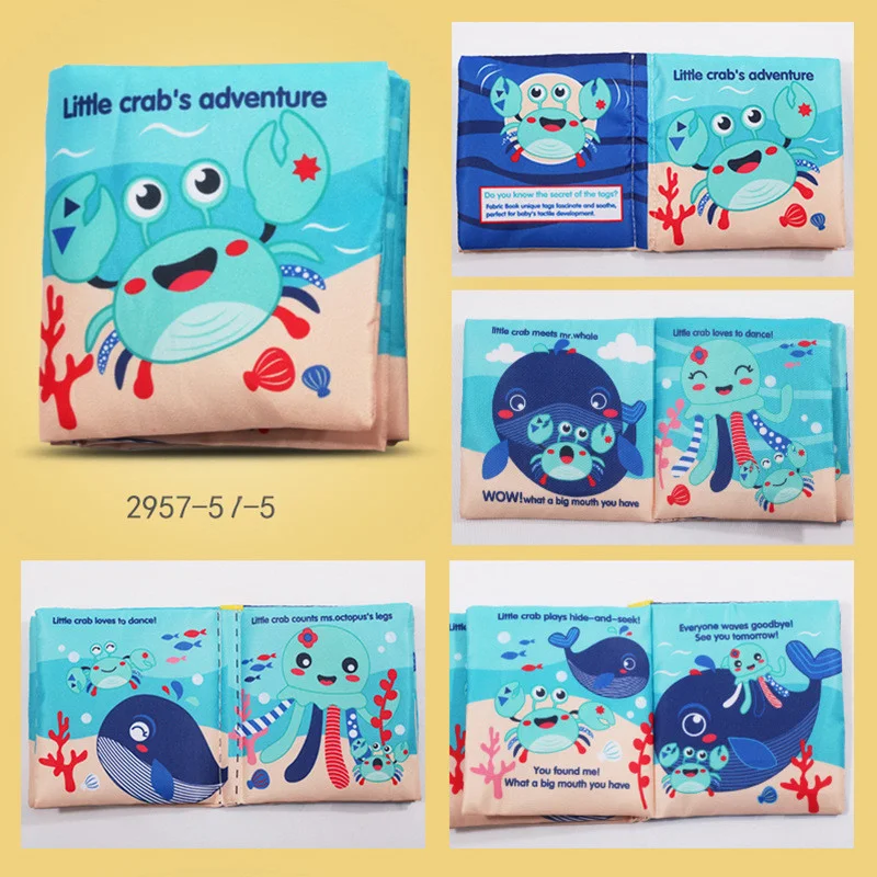 Title 19, Touch the Animal Sound Paper Tear Cloth Book Se...