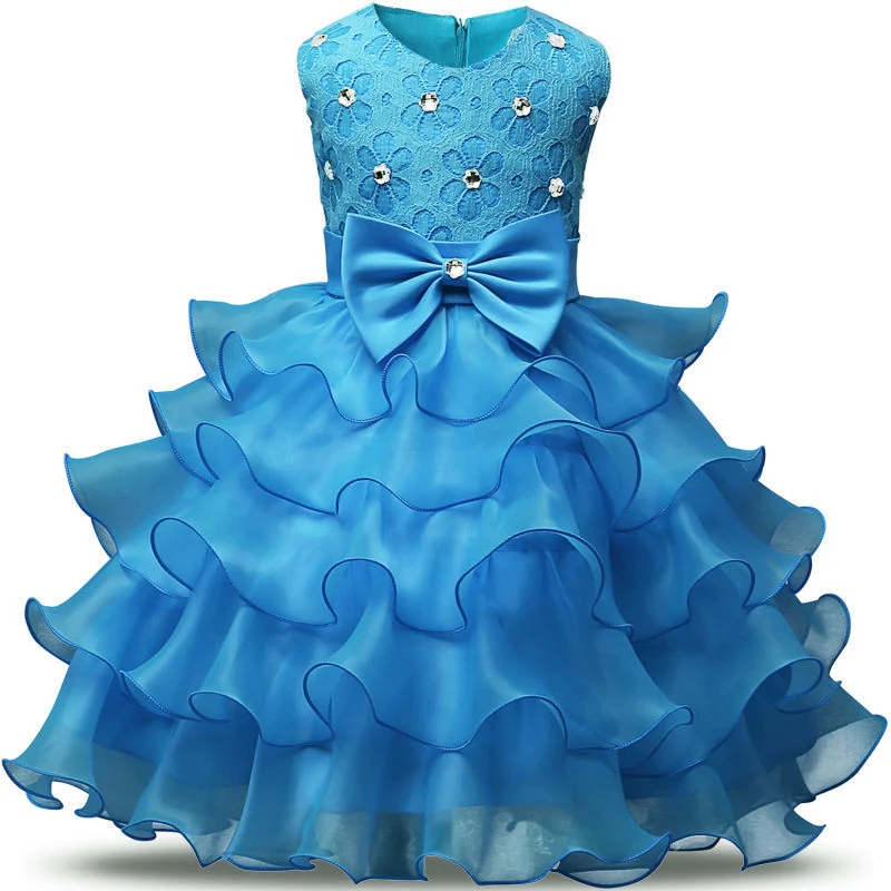 Title 4, Mädchenärmelloses pompöses Prinzessinnenkleid K...