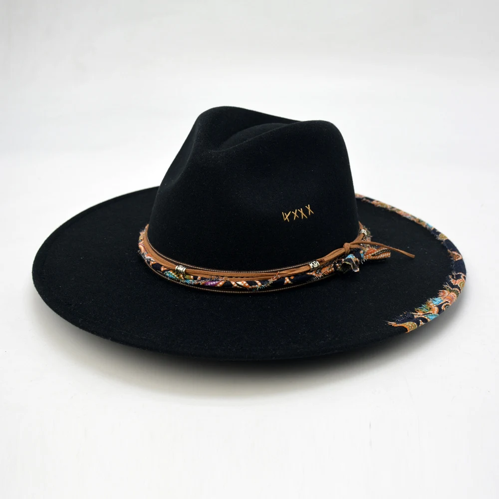 Chapéu Fedora de Design Original Retrô, Europeu e Americano, em Feltro de Pelo. Ideal para um visual elegante e vintage. — foto 2