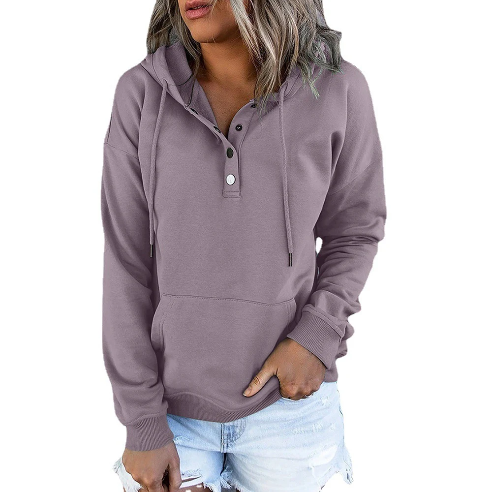 Casaco feminino de manga longa, solto, casual, com capuz e suéter, perfeito para um visual confortável e descontraído, ideal para diversas ocasiões. — foto 43