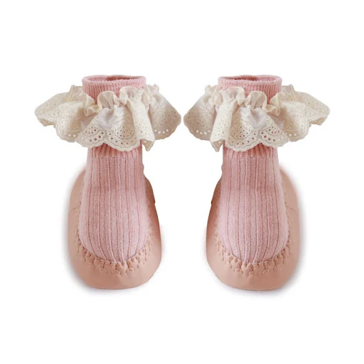 Title 5, Neue Baby-Bodenschuhe und Socken mit weichem Bo...