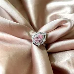 Anel de prata esterlina S925, estilo europeu e americano, luxuoso, com zircônia e gota d'água brilhante, cravejado de diamantes. — foto 16