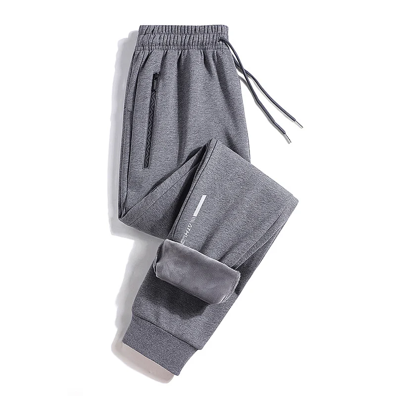 Men's Trousers Plus Fleece Thickened Casual Straight Leg Pants. Stay warm and comfortable with these durable, versatile — photo 8
