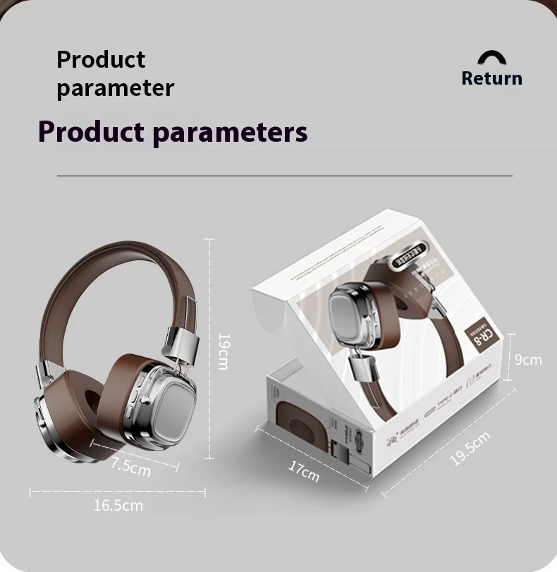 Title 11, Retro Wireless Bluetooth 5.3 Headset with Dynam...