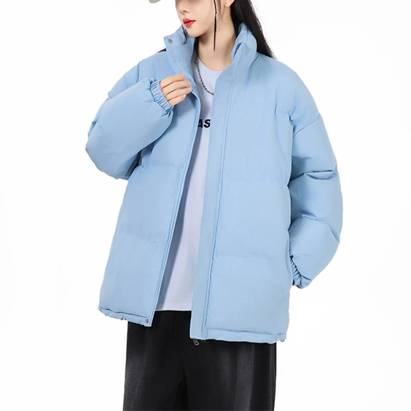 Title 8, Fashion Loose Stand-collar Cotton Coat Winter W...