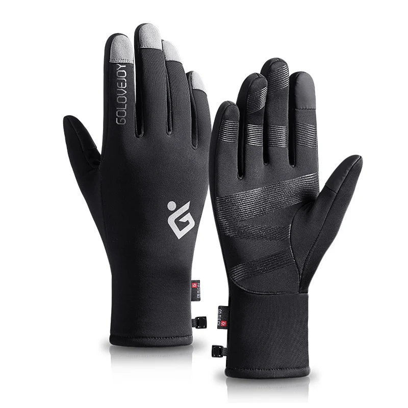Waterproof Touch Screen Non-slip Windproof Warm Gloves Plus Velvet Lining. Perfect for cold weather activities and ultim — photo 2