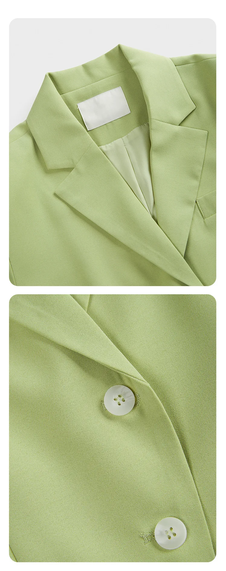 Title 7, Chaqueta de traje corta holgada para mujer con ...
