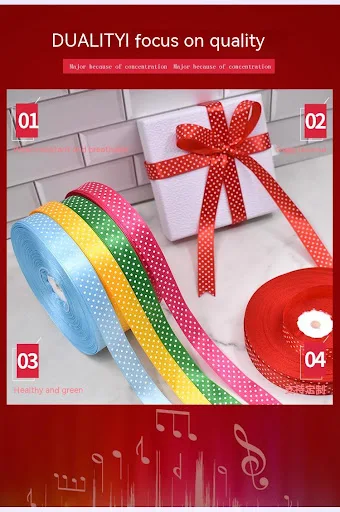 Title 8, Handmade Bow Polka Dot Ribbon Elevate Gifts and...