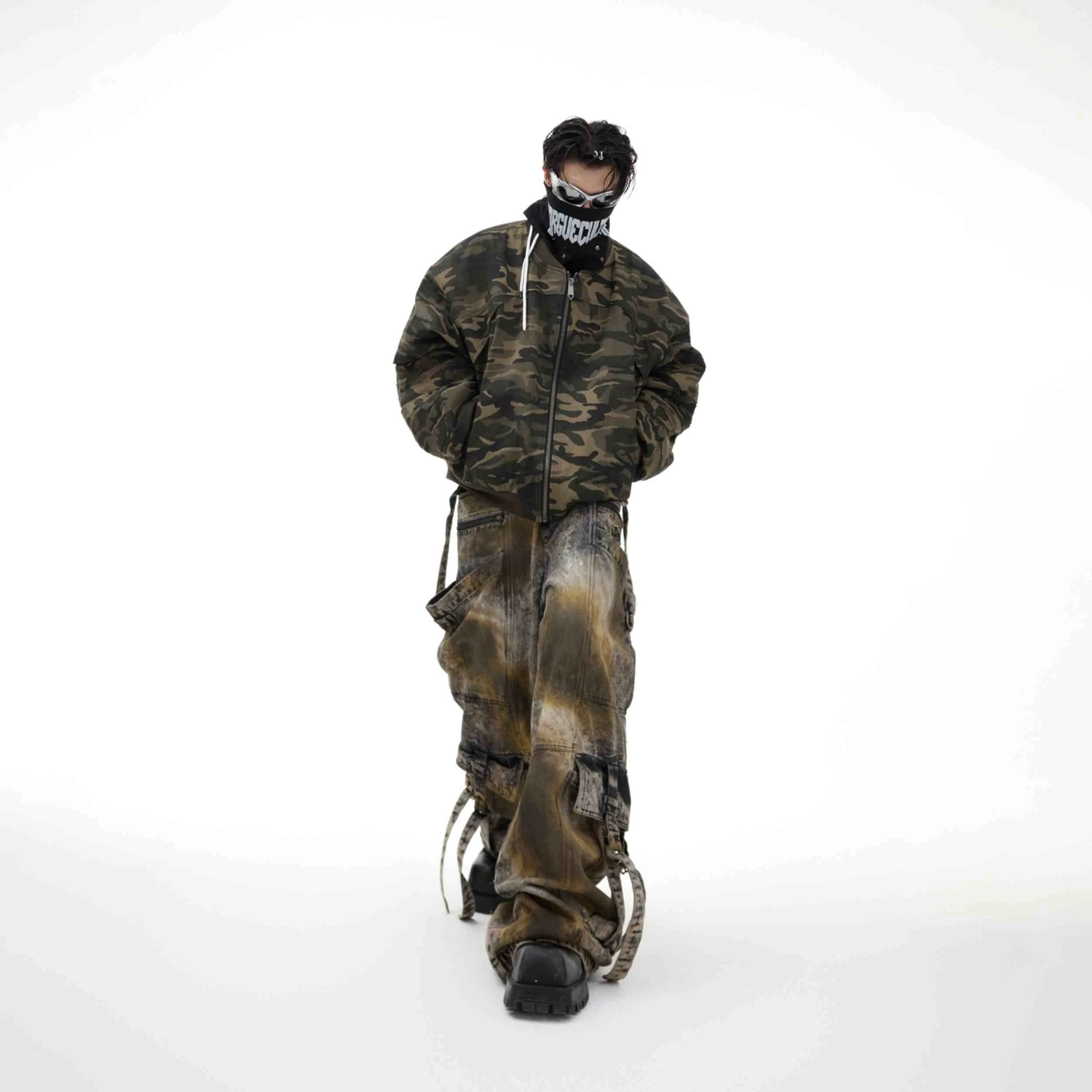 Niche Retro Street Camouflage Baseball Uniform. Unique style for players. Comfortable, stylish and vintage design for a — photo 1