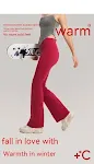 High Waist Hip Lift Warm Belly Contracting Fleece-lined Slightly Pull Yoga Pants For Enhanced Comfort & Shaping — photo 11