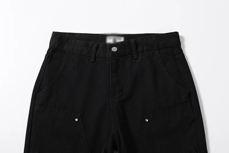 Men's Loose Solid Color Casual Straight Trousers Comfortable and Stylish Everyday Wear Perfect for Relaxed Outfits Versa — photo 2