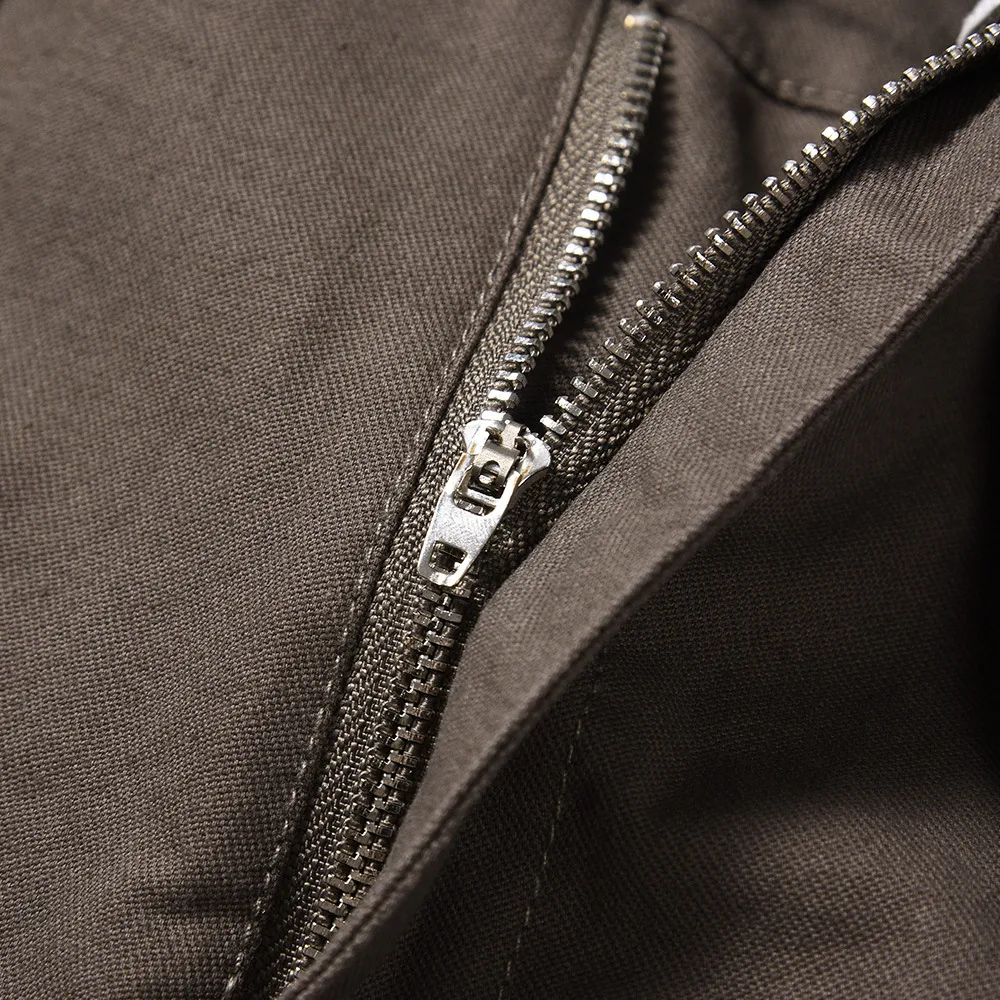 American-Style Functional Pocket Design Tooling Straight-Leg Trousers. Comfortable, versatile trousers designed for ever — photo 7