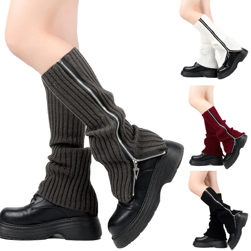 Title 5, Woolen Yarn Socks Womens Knitted Slip-on