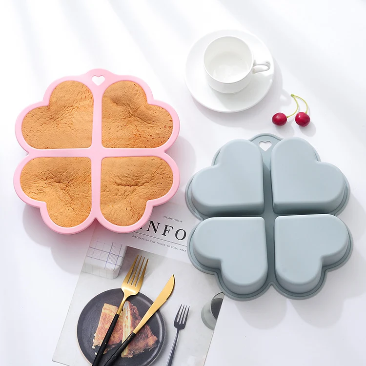 Title 2, Silicone cake mold for home baking in a love he...