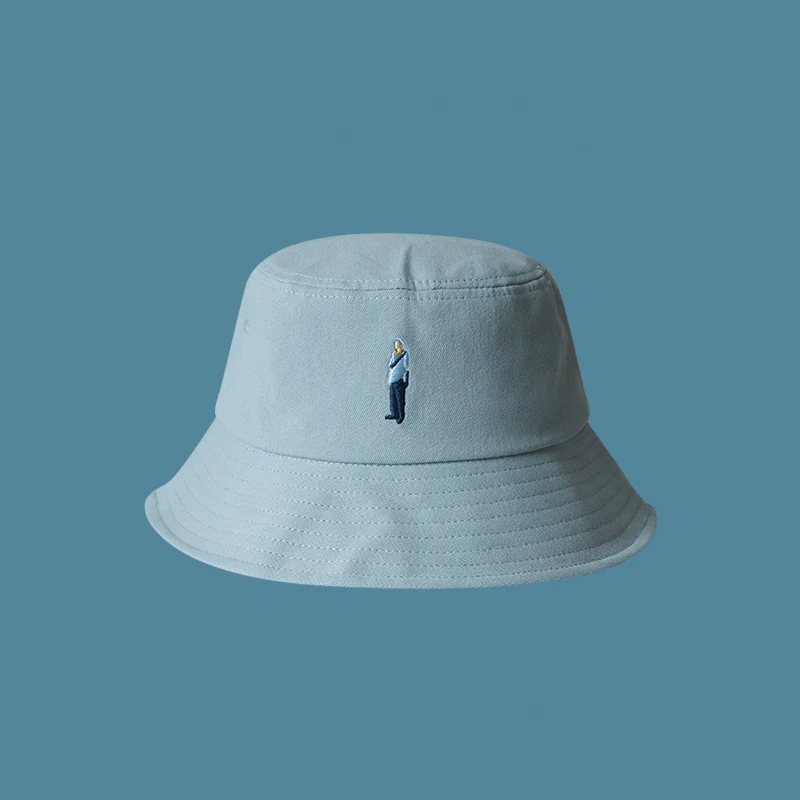 Popular Light Blue Baseball Cap Unisex Fisherman Hat Beret Female Trend. Comfortable, stylish sun protection for men and — photo 6
