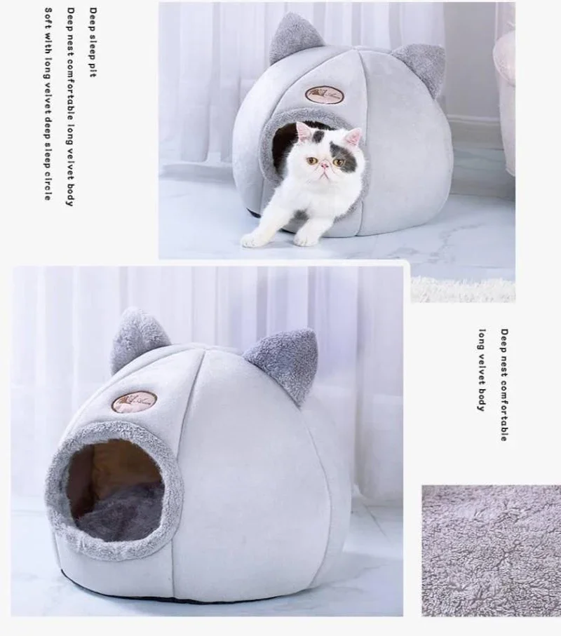 Title 9, New Deep Sleep Comfort In Winter Cat Bed Iittle...