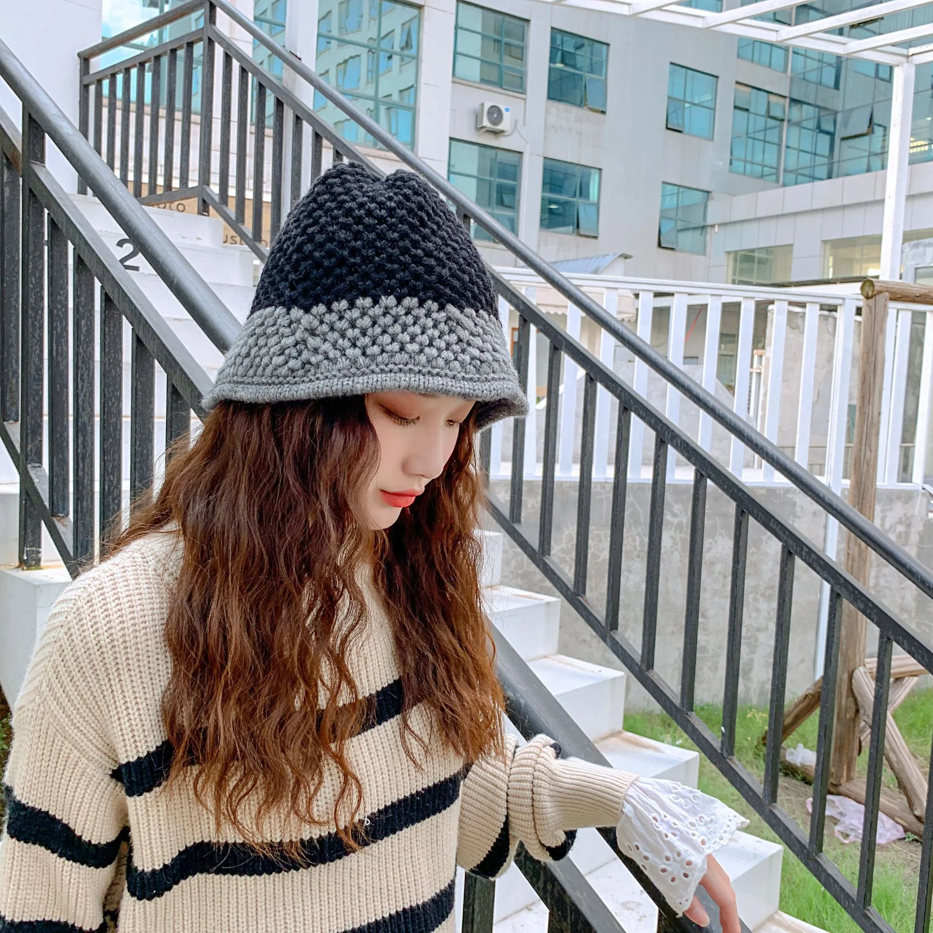 Gorro de lana estilo pescador de Niche Designer para mujer — foto 2