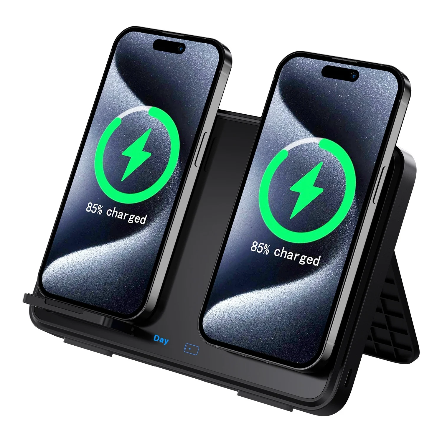 Title 7, 15W Three-in-One Wireless Charger. Fast chargin...