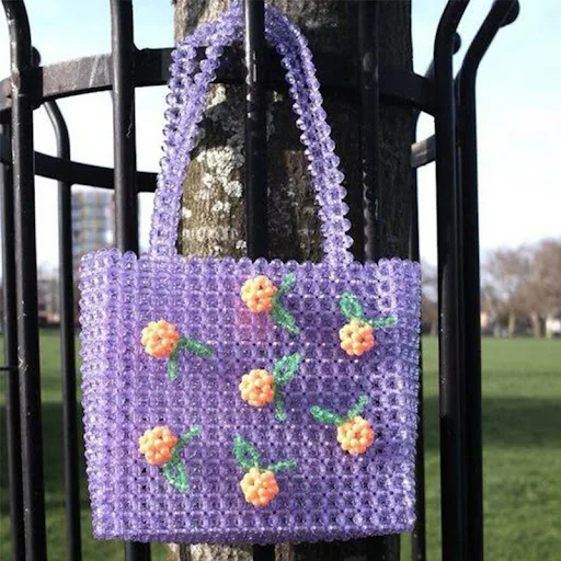 Title 1, Woven Beaded Bag With Various Pattern Puzzles